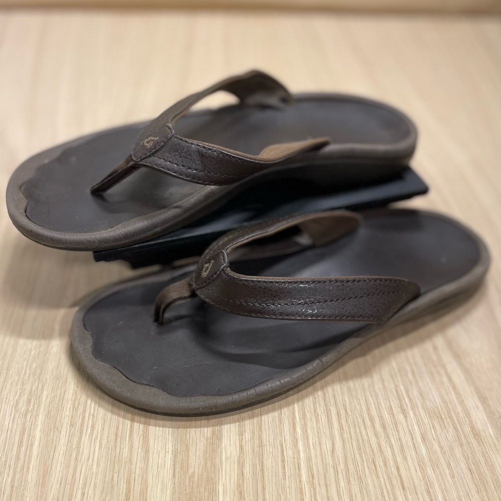 Olukai Women´s Ohana Beach Sandals Brown Size 8